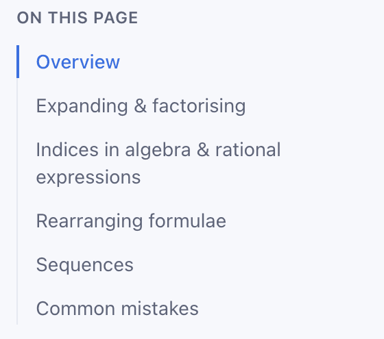 On this page contents
